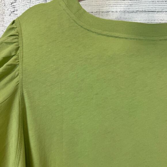 Old Navy Plus Size Green Flutter Eyelet Sleeve Summer Top Size 4X - Picture 7 of 7
